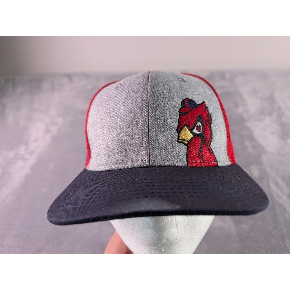 St Louis Cardinals Trucker Hat Snapback Red Grey Scott Credit Union Promo Cap